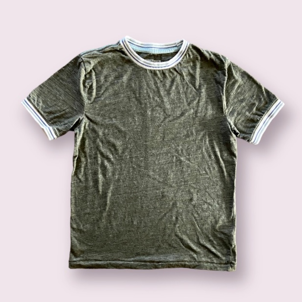 Tucker + Tate Boys Olive Green Short Sleeve Retro Tee